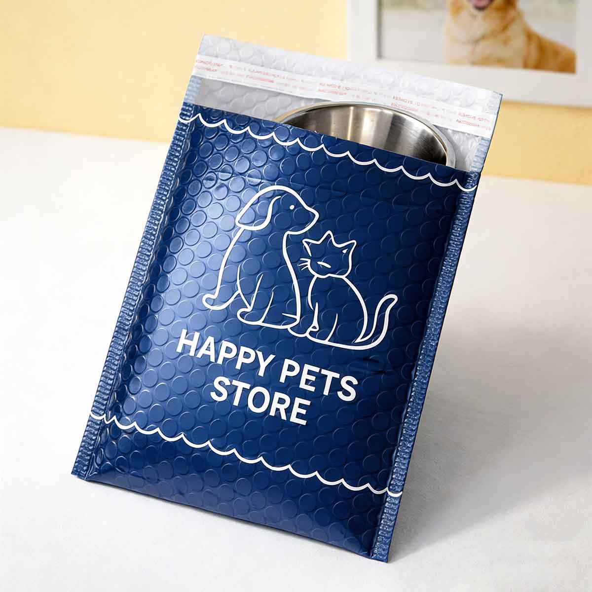 bubble mailers with strong cushioning protection. Waterproof, tear-resistant, and customizable for secure e-commerce shipping and branding.