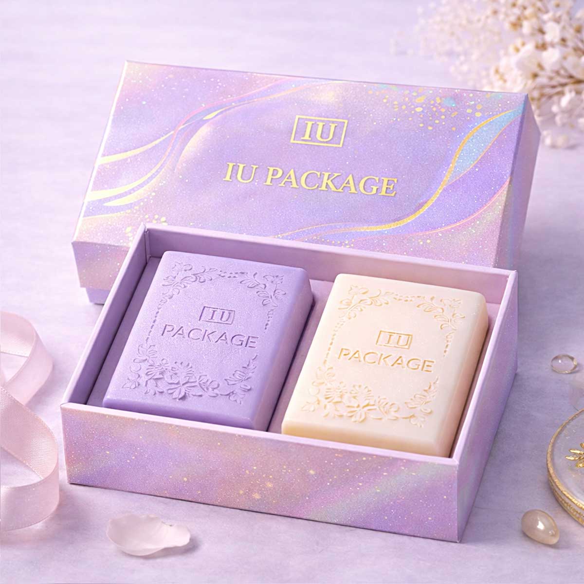 Luxury Lid & Base Gift Box for Soap Skincare Cosmetics with Insert