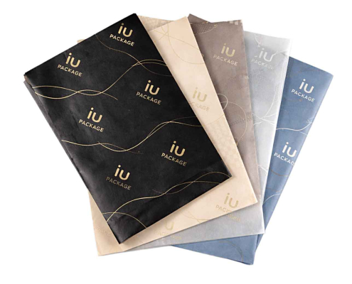 Custom Tissue Paper with Foil Stamping