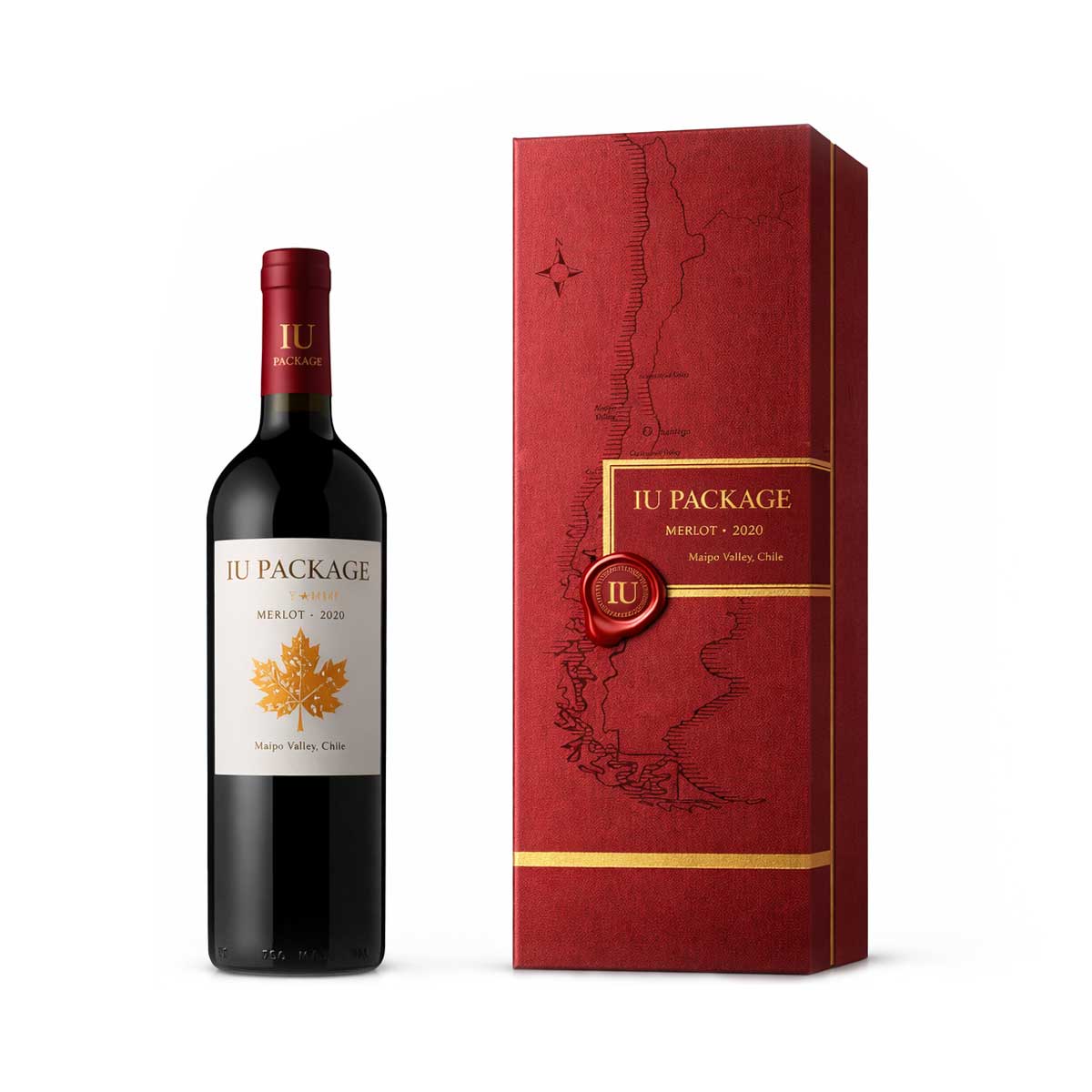 rigid wine gift box with lid and base design