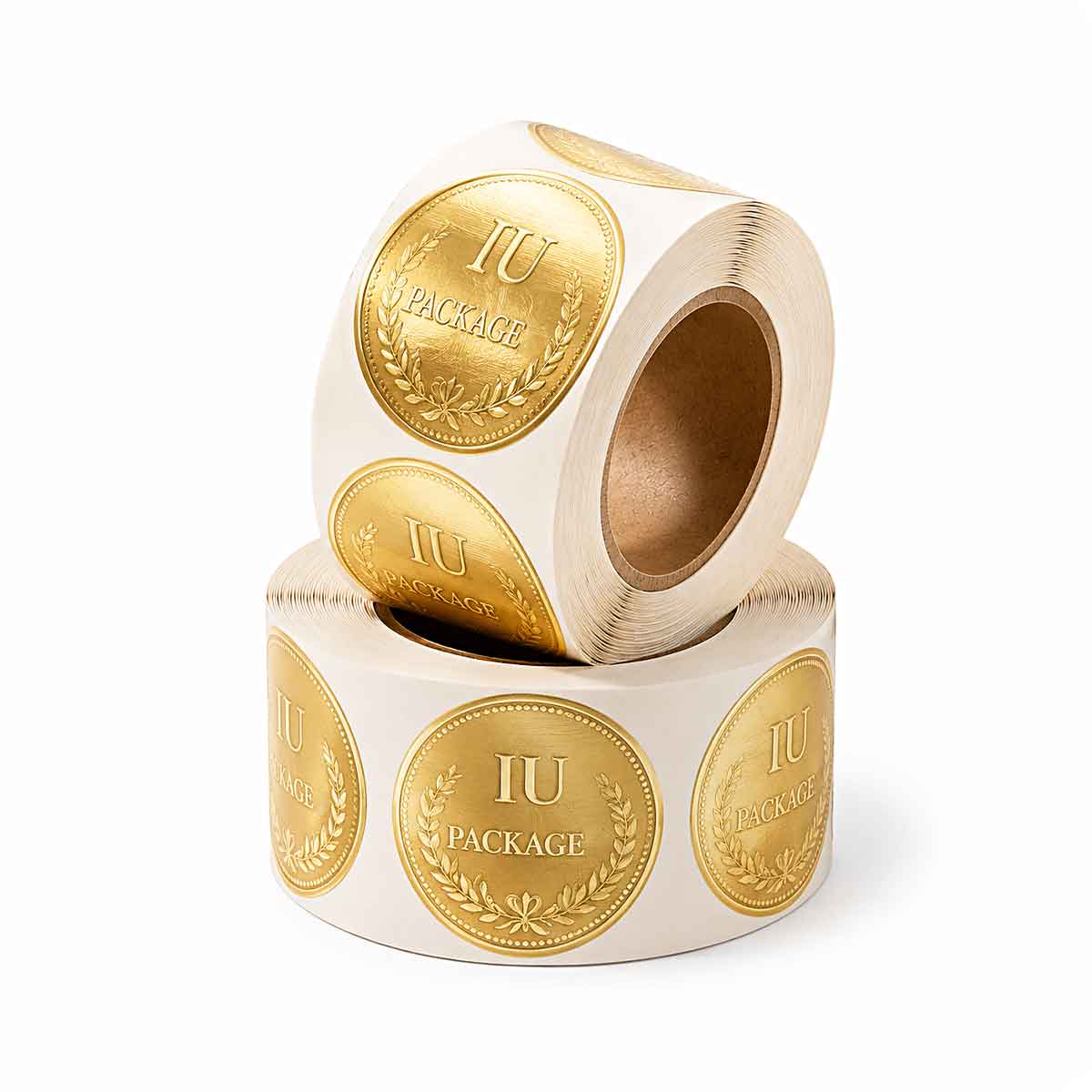 Gold Foil Round Labels