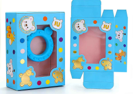 Custom Tuck End Box with Window for Toys Retail Packaging