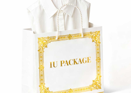 Luxury Paper Shopping Bag with Foil Stamping