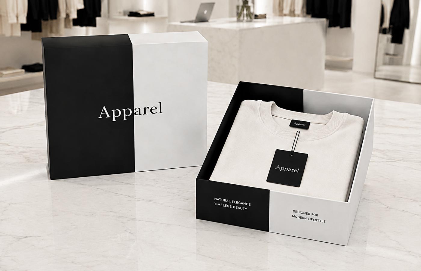 luxury lid and based box for Appare