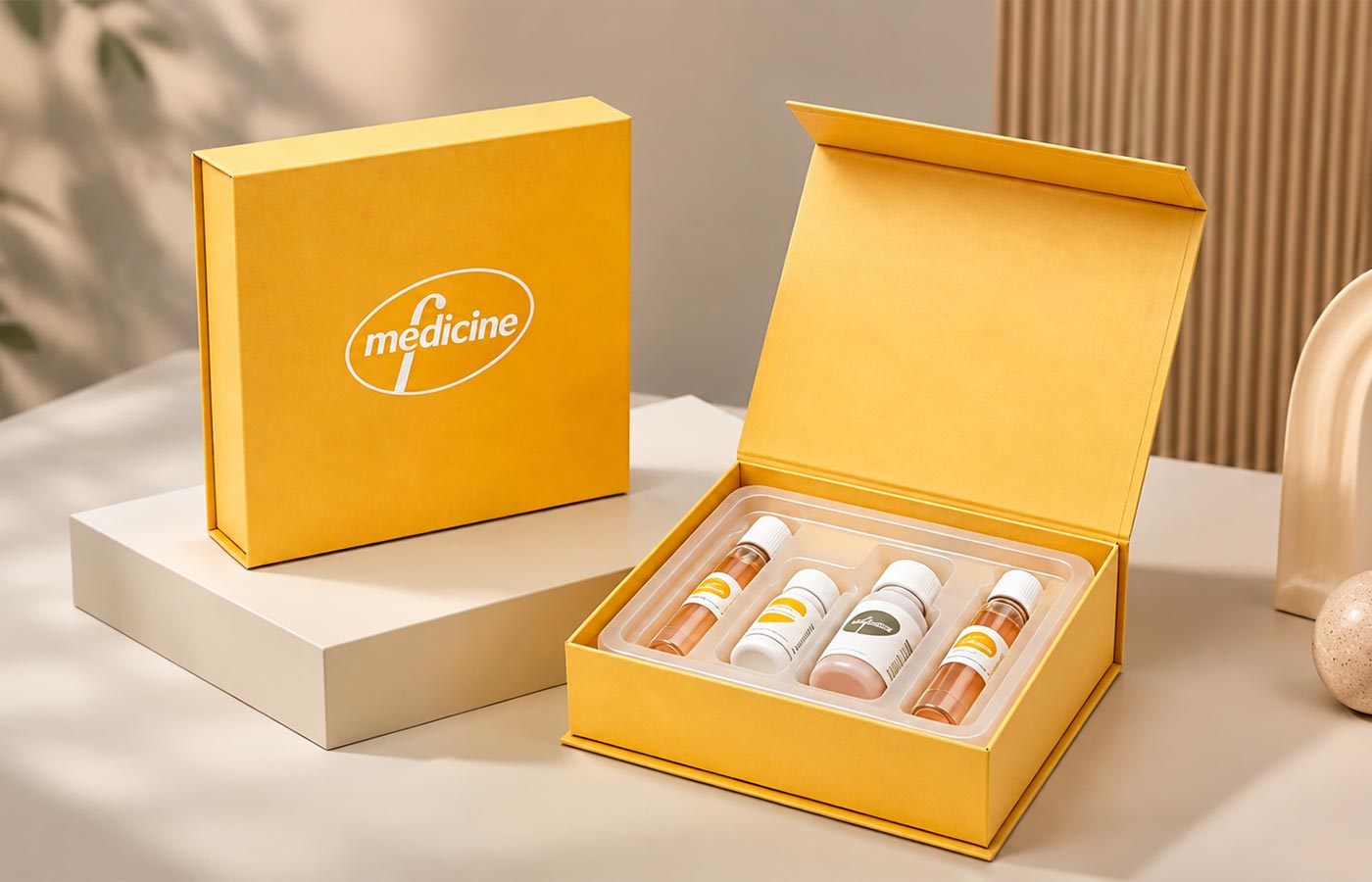 Cosmetic set Packing with Inserts