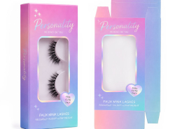 custom eyelash packaging box with window