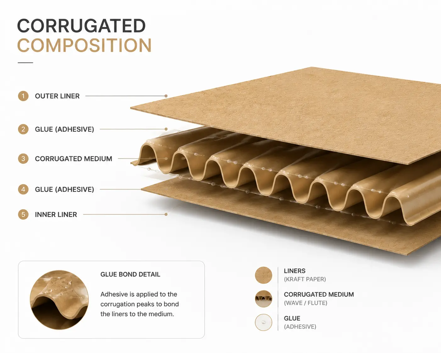 corrugated composition