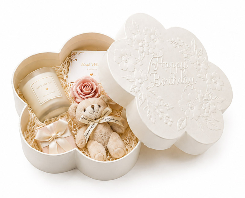 flower shaped gift box