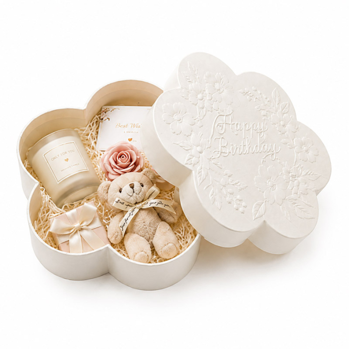 flower shaped gift box