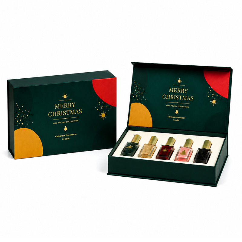 custom nail polish gift box Christmas gift packaging