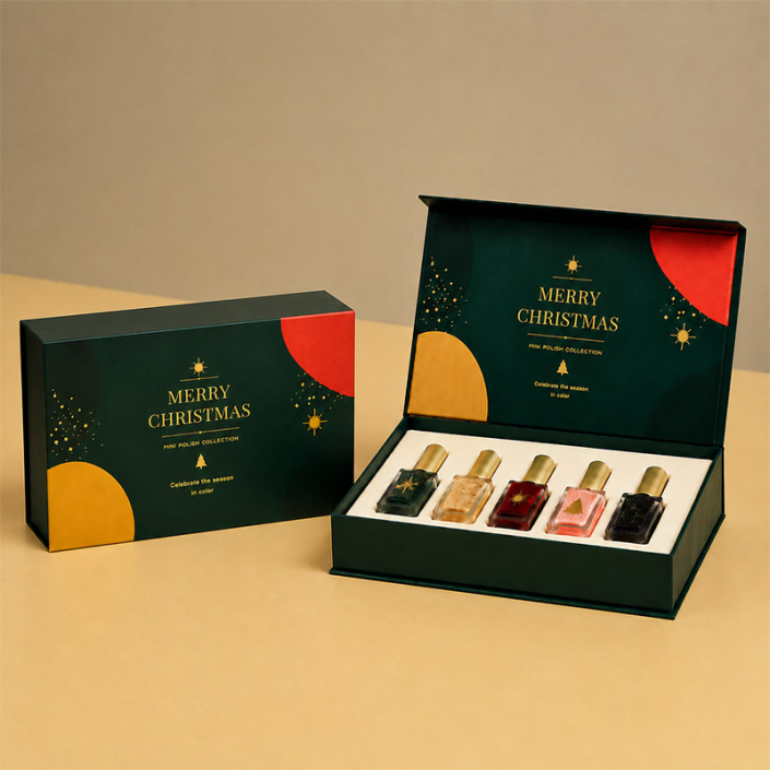 nail polish magnetic rigid box beauty gift box