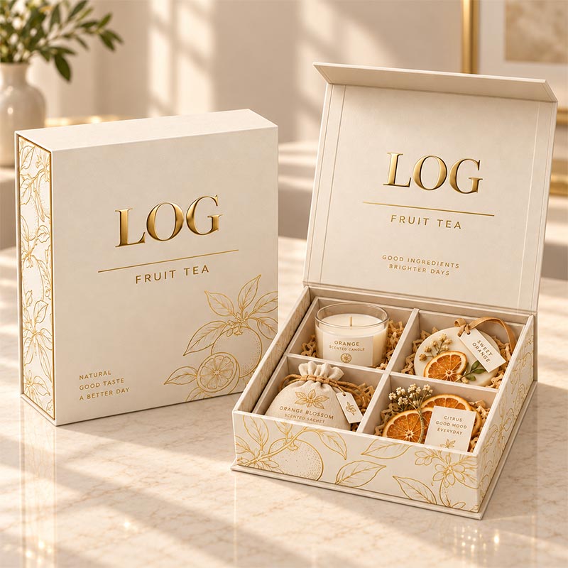 cream and gold gift box ivory magnetic gift box