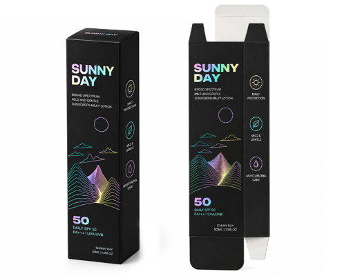 sunscreen folding carton