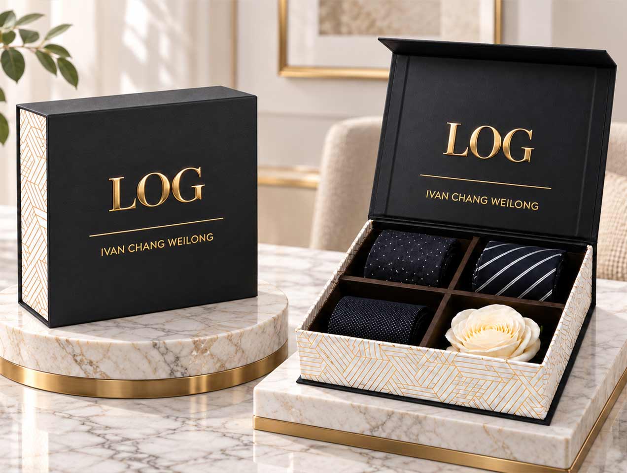 magnetic tie packaging box shirt and tie gift box fashion accessory packaging